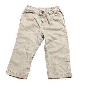 Carter's Baby Boy Chino Khaki Pants Stretch Waist Straight Leg 12 Month